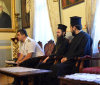 30.05.2018 г. -  Негово Високопреосвещенство Пловдивският митрополит Николай прие министъра на отбраната на Република Ливан Якуб Самир.